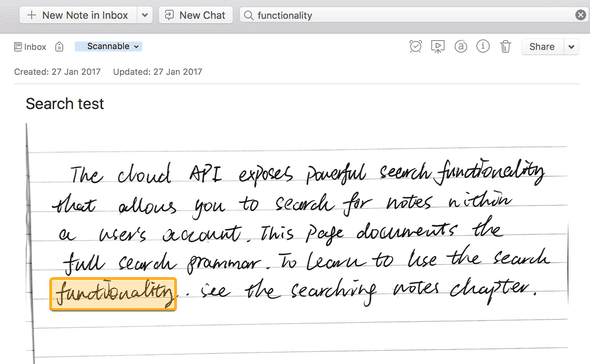 Evernote Search